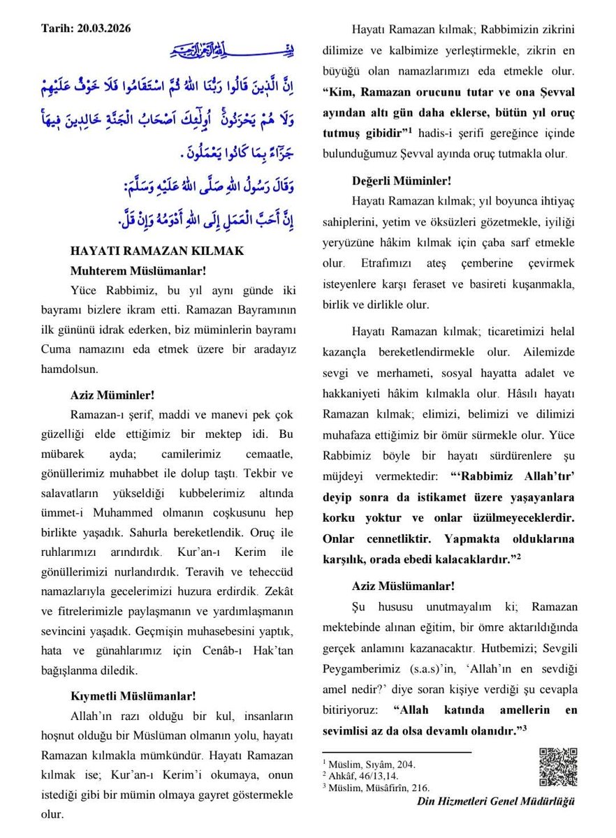 Hayırlı bayramlar ve hayırlı cumalar Allah'a emanet olunuz slmlr