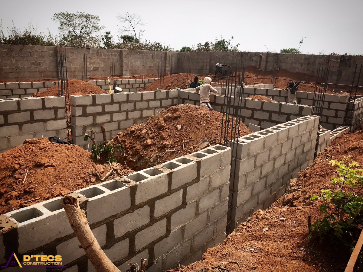 D_tecsconstruct's tweet photo. Blockwork at foundation level is ongoing on site. The foundation walls are being formed with strict adherence to the structural drawings and specifications. Line, level, plumb, and bonding of blocks are being carefully monitored to ensure quality and structural integrity.
#dtc https://t.co/AP8Li1zaM5