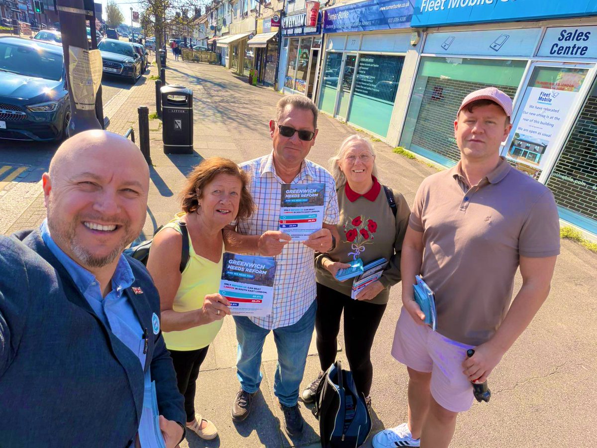 Reform UK Greenwich tweet media