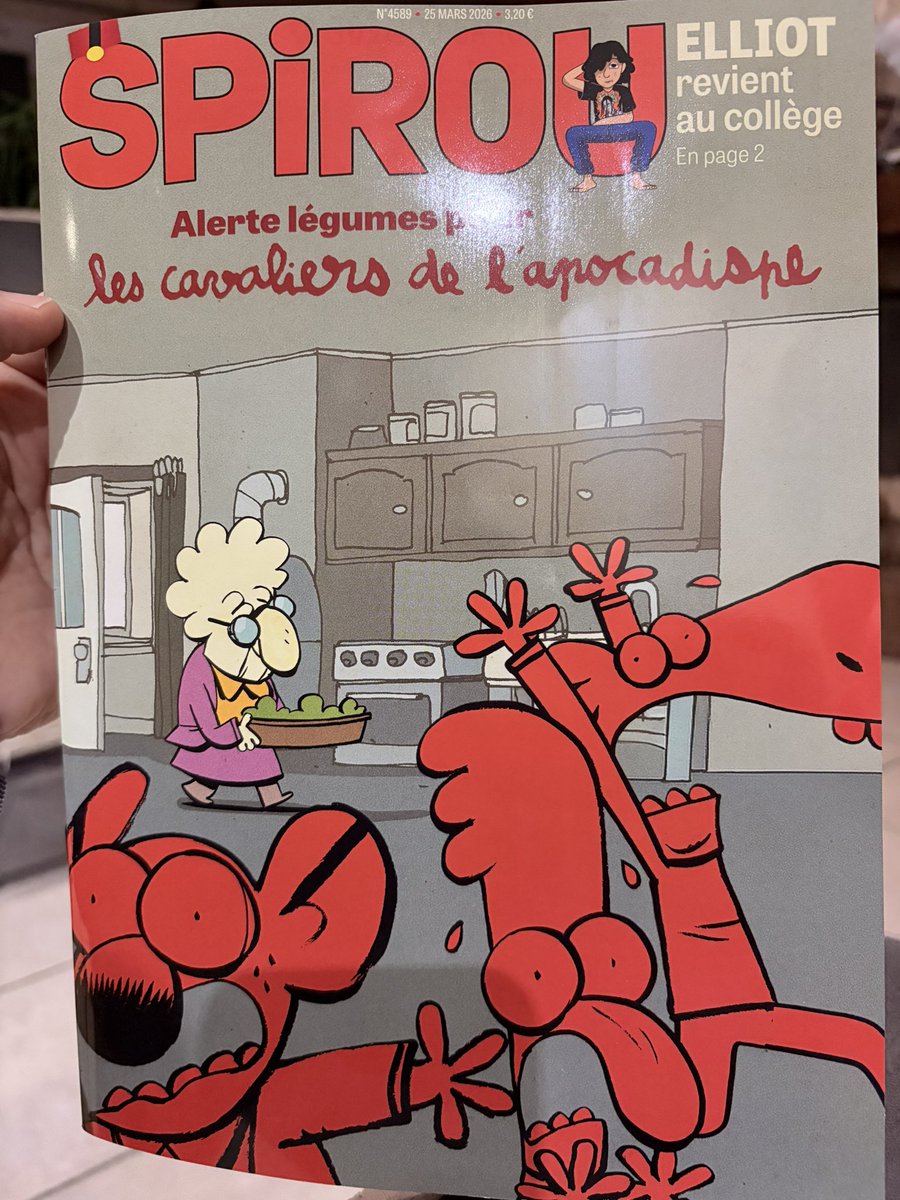 darthfilou's tweet photo. J’étais #teamDonald & #Picsou dc triste nouvelle (surtout que Mickey Parade & co avaient déjà disparu) mais qd je vois les réactions c’est l’occasion pour ces lecteurs de découvrir le 2e #magbd historique : le #magSpirou y a #LuckyLuke les cavaliers de l’apocadispe Elliot etc #bd https://t.co/kKSjmcsmNI