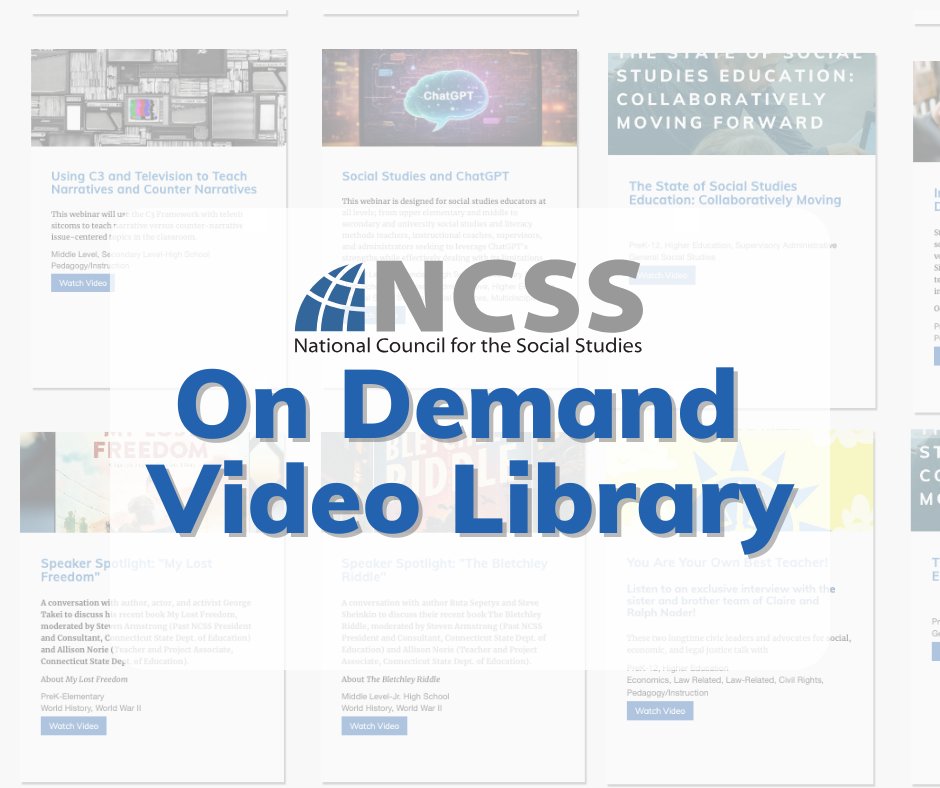 National Council for the Social Studies (NCSS) tweet media