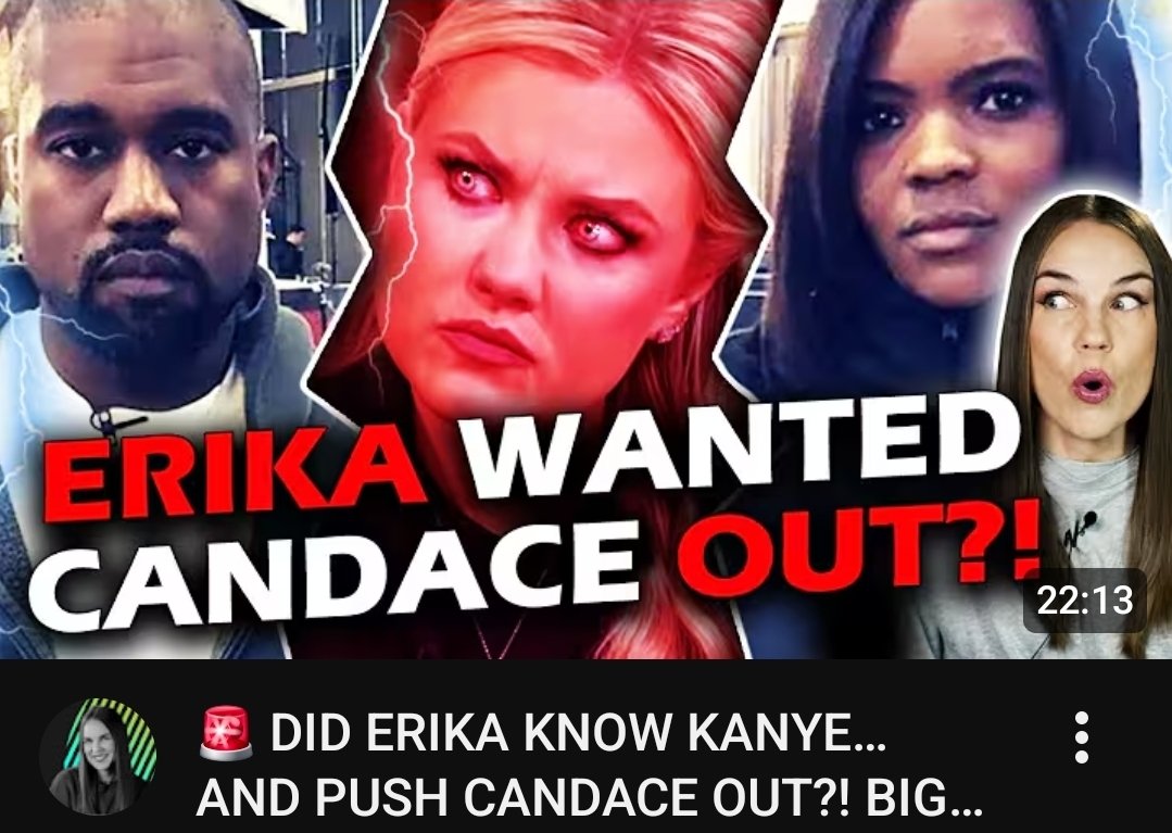 The plot thickens... Erika Kirk had family members surrounding and advising Kanye West back in 2018, when he wrote a negative tweet about <a href="/RealCandaceO/">Candace Owens</a> 🤯
Is this real life?!
youtu.be/run31hfdW5k?is…

#candaceowens #baroncoleman #charliekirk #erikakirk #kanyewest #tpusa