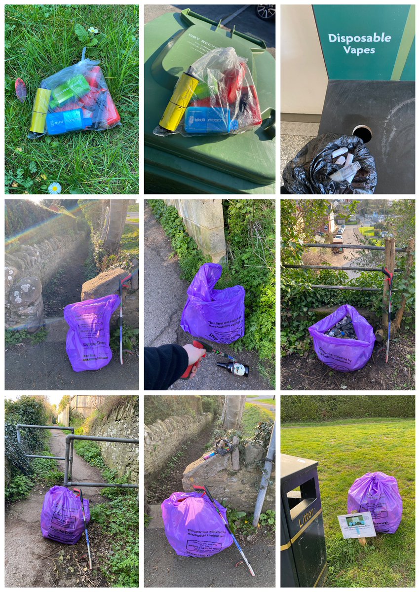sabrown134's tweet image. 19th March - not much #litter found on our morning #sniffari @pawsonplastic 🐾 found this ‘bag’ of #vapes littered (yesterday) thank you for the binmen for taking them today 👍🏻♻️ (for info. should be 5 vapes max. Per clear bag) then ♻️ the vape ‘pods’ I found yesterday (and 1 ⬇️