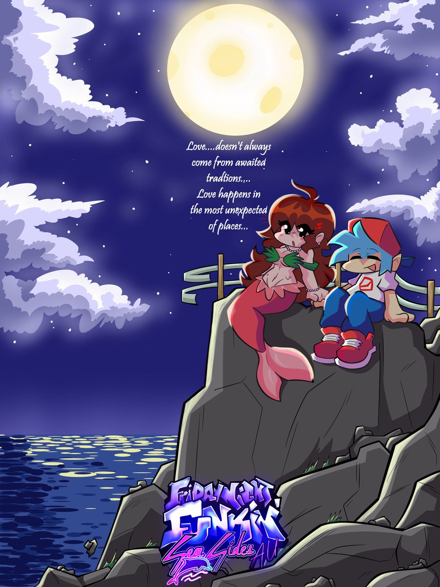 FNF Sea-Sides AU tweet media