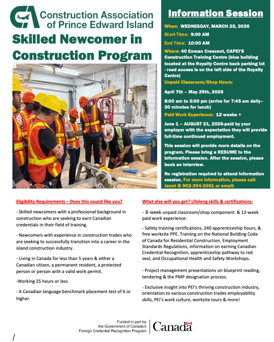 Construction Association of PEI tweet media