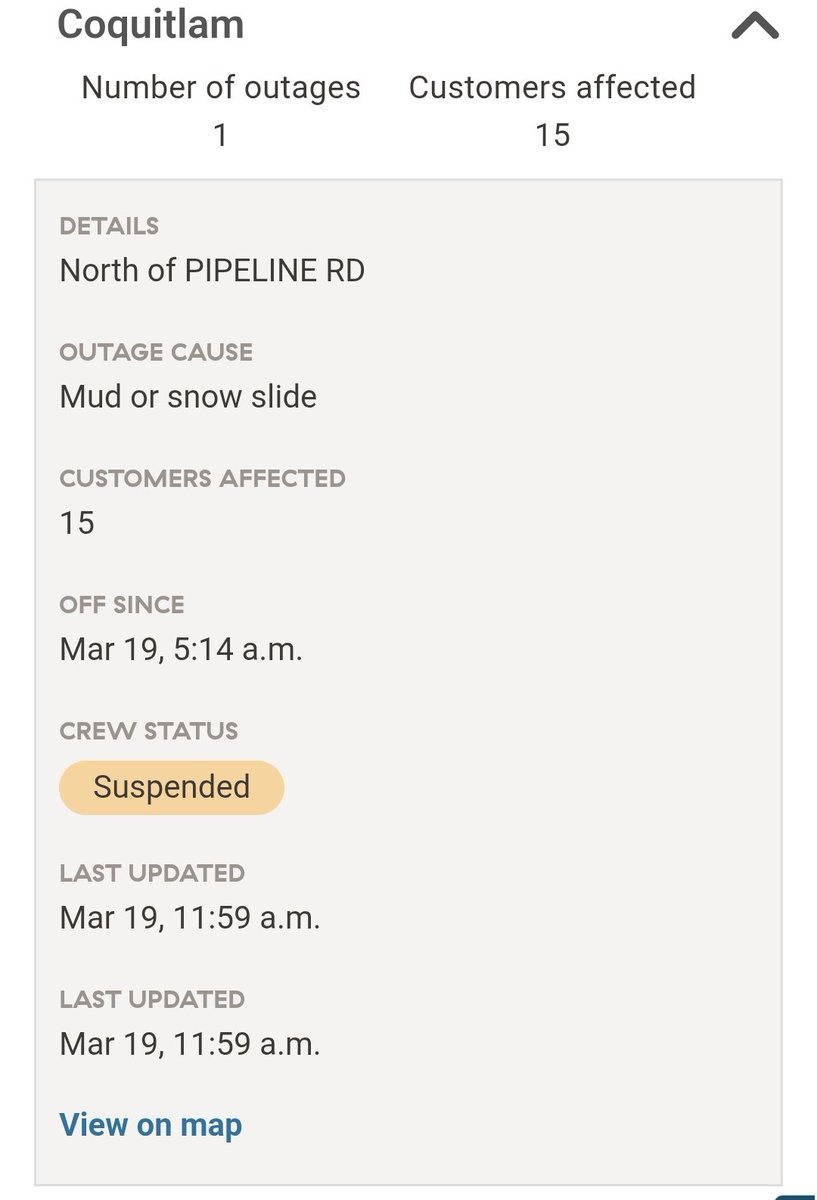 BC Hydro is suspending Crews from attending the power outtage at the ...