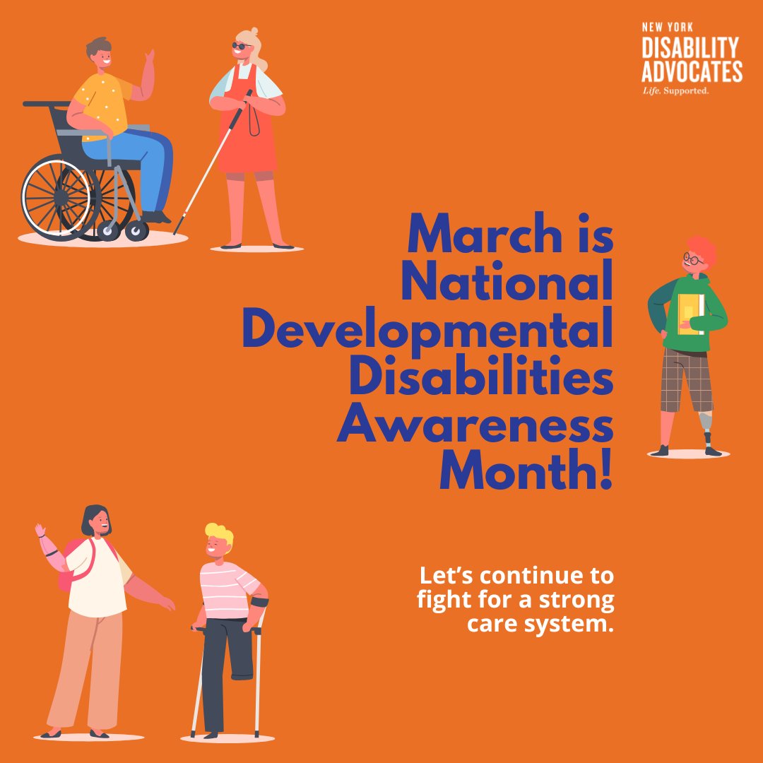 DDIFamily's tweet image. March is Developmental Disabilities Awareness Month! New York's I/DD system urgently needs more funding to ensure stability for people with disabilities, their families, &amp;amp; providers. A strong budget creates a strong care system. ➡️bit.ly/4cav5wG
#IDDCommunity #InvestInUs
