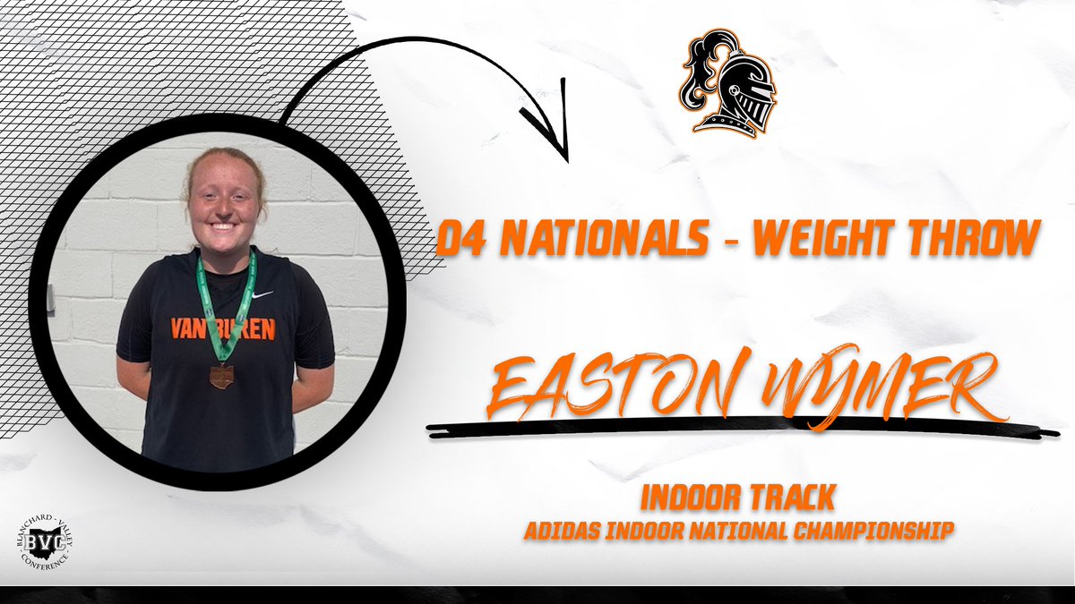 VB_Athletics's tweet photo. Good Luck to Van Buren Senior Track and Field Athlete Easton Wymer as she heads down to Virginia Beach to compete in the Adidas Indoor National Championship in the weight throw. #LetsGoE!! https://t.co/zbuct6m1mu