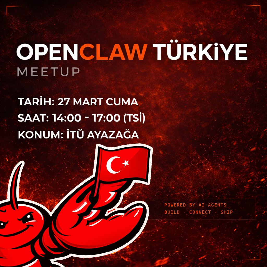 OpenClaw Türkiye Community tweet media