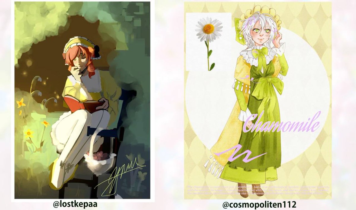 wewlizmaru's tweet photo. Results of humanization of flowers from telegram! πΌ
It was an interesting event, thanks to the participants! (More details at the link)
I'm incredibly glad that I inspire so many cool artists.
https://t.co/uTOEfiiTZS
#eventart https://t.co/lm9yWT9vYR