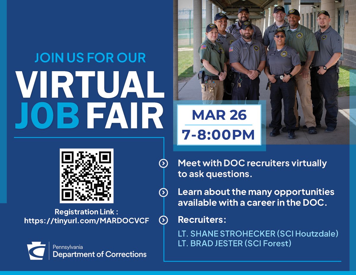 PA Department of Corrections tweet media