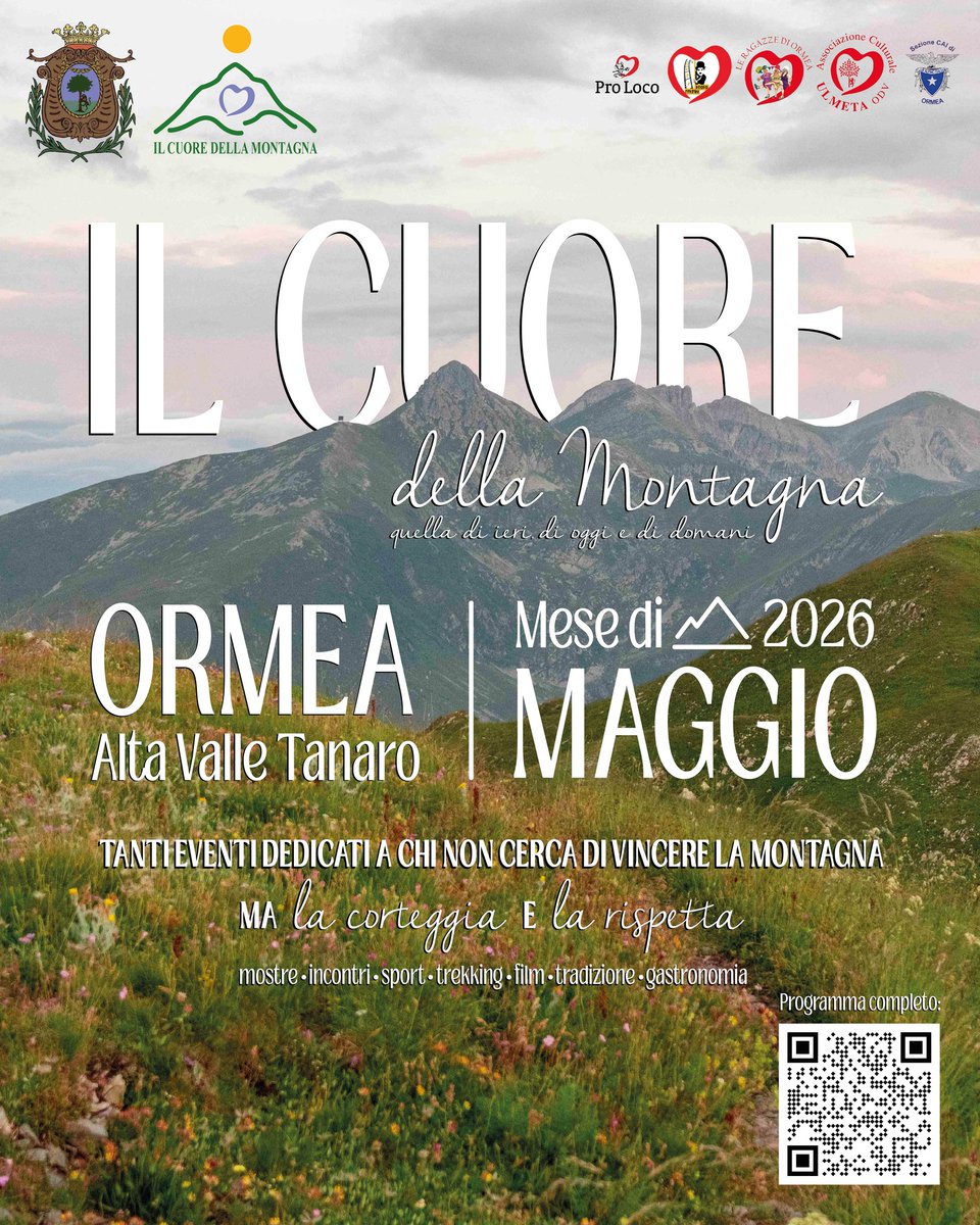 iat_ormea's tweet photo. IL CUORE DELLA MONTAGNA⛰️
Un mese per ascoltare la montagna, esplorarla con rispetto e lasciarsi sorprendere dalla sua storia.
Mostre fotografiche, eventi sportivi, incontri culturali e tanto altro per scoprire una valle autentica, una storia alla volta.
#AltaValleTanaro https://t.co/fczWPCwqq4