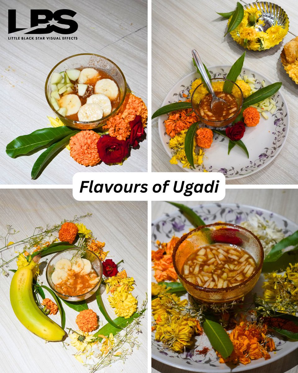 lbsvfx's tweet photo. Ugadi celebrations at LBS 🌿✨

Ethnic wear, flower rangolis, and a fun Ugadi Pachadi competition between 5 teams (with a winning team picked!) 🍲

A day full of fun, laughter &amp; festive vibes 🌸

#Ugadi #TeamCulture #WorkplaceFun #LittleBlackStarVFX https://t.co/r4bNbsPmv7
