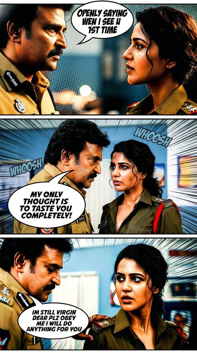 Southqueens1's tweet photo. https://t.co/Rcm2Tr6ye4
#Naughtyjailer AI Comic ๐ผ๏ธ Manga 2 โค๏ธโ๐ฅ.#Jailer2 #Rajinikanth #Samantha #Samantharuthprabhu #Jailer #Samanthahot #Samantha #Samanthaakkineni #Superstar #Indiancomic #18pluscomic #Sunday #Sundayvibes https://t.co/eJSIzoE0A6