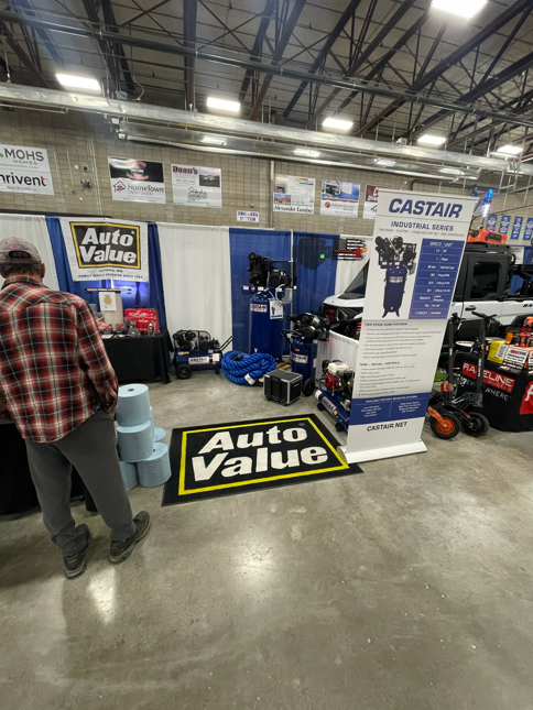 CASTAIRINC's tweet photo. "Team up strong with our friends at Auto Value Parts Stores!   We're live and loaded at the North American Farm &amp; Power Show TODAY, TOMORROW, and SATURDAY (9 AM - 5 PM) https://t.co/RGpRjel0Z4