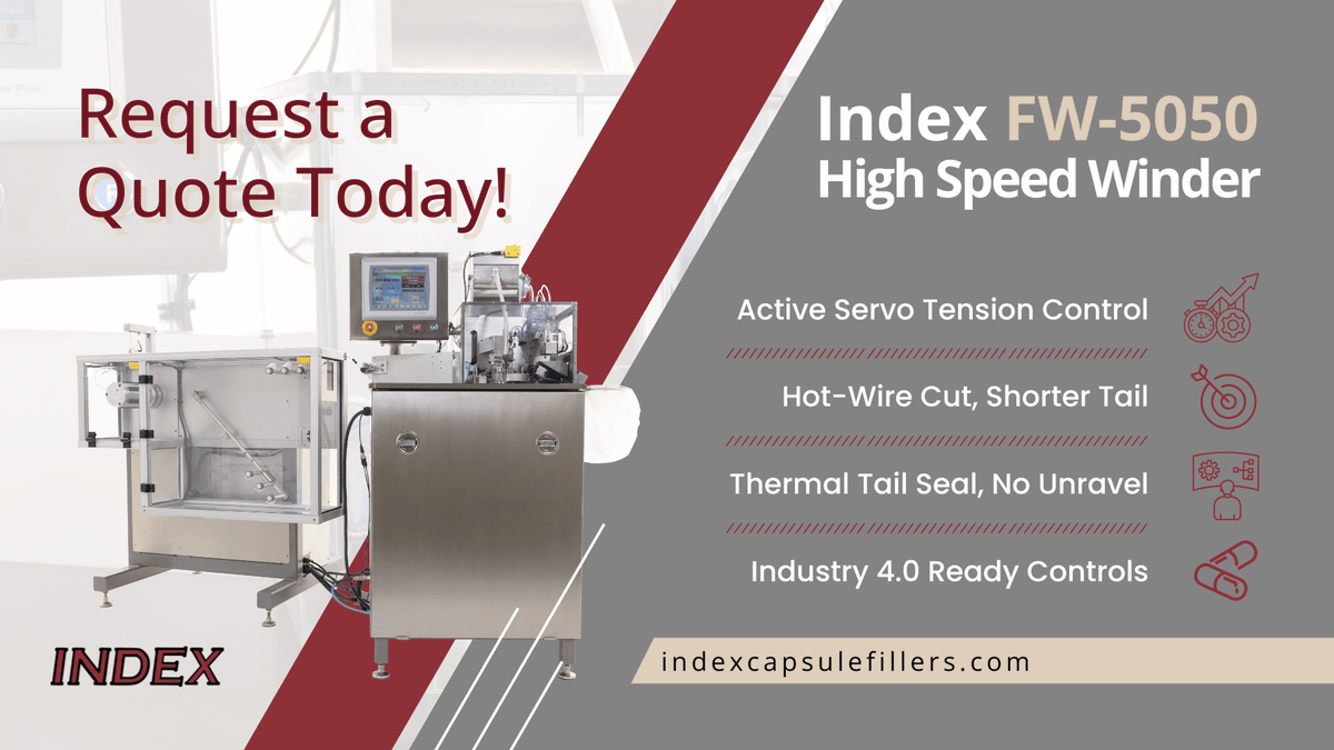 IndexCapFillers's tweet photo. Introducing the FW-5050 Floss Winder from Index.

Designed for high-volume dental floss production, it winds 40 m bobbins in ~8s and 50 m in ~9s with precise tension control and consistent length.

Learn more:
https://t.co/dT2ktG5Ztx https://t.co/bwD8jUnxTj