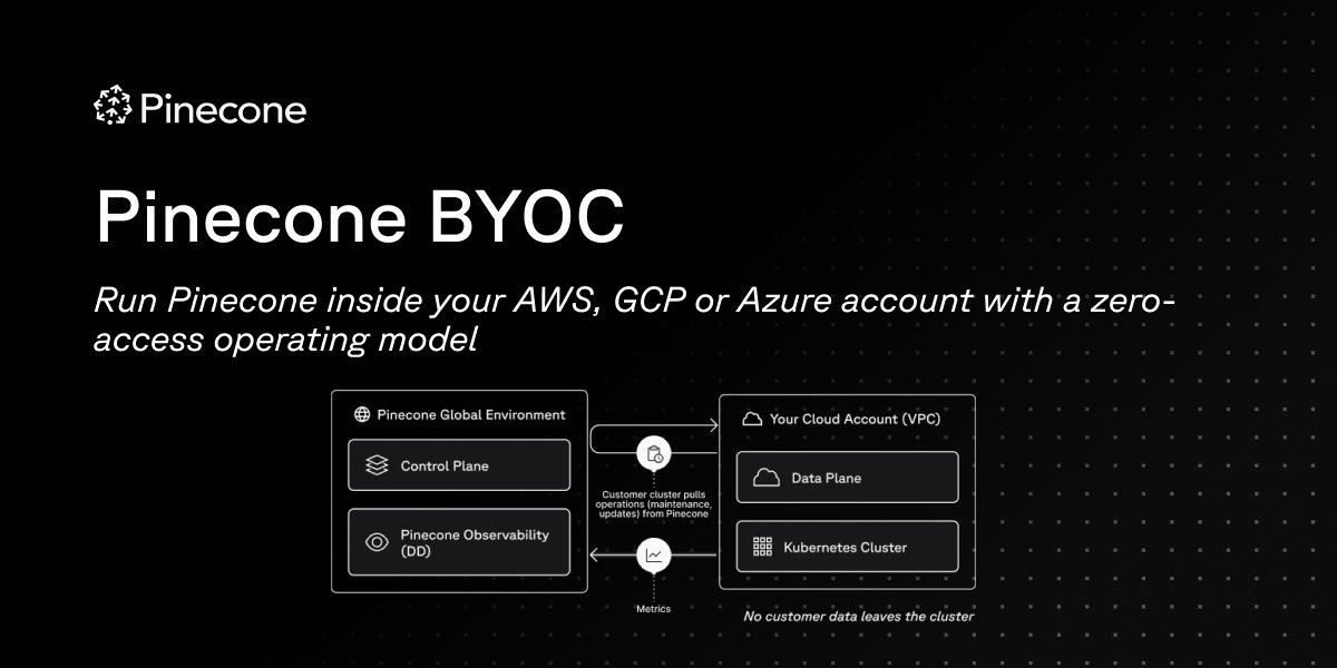 Pinecone tweet media