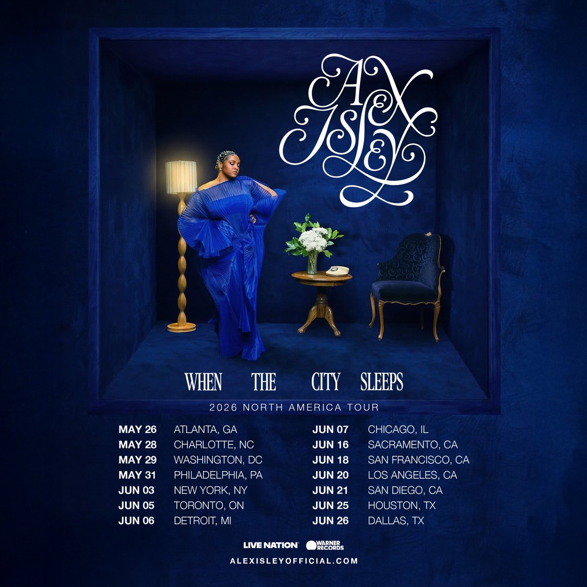 LoveAlexIsley's tweet photo. Tour tickets on sale today!!!! 
10am your local time at https://t.co/uLITh0BoU6 🌙💙
I can’t WAIT to see y’all!! https://t.co/hPzQPAVOi3