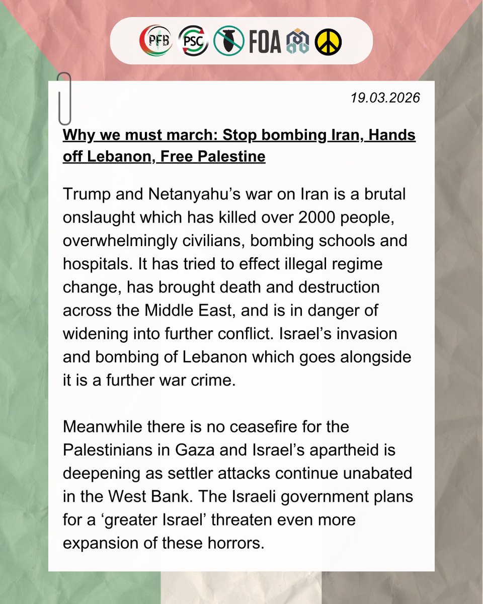 Palestine Solidarity Campaign tweet media