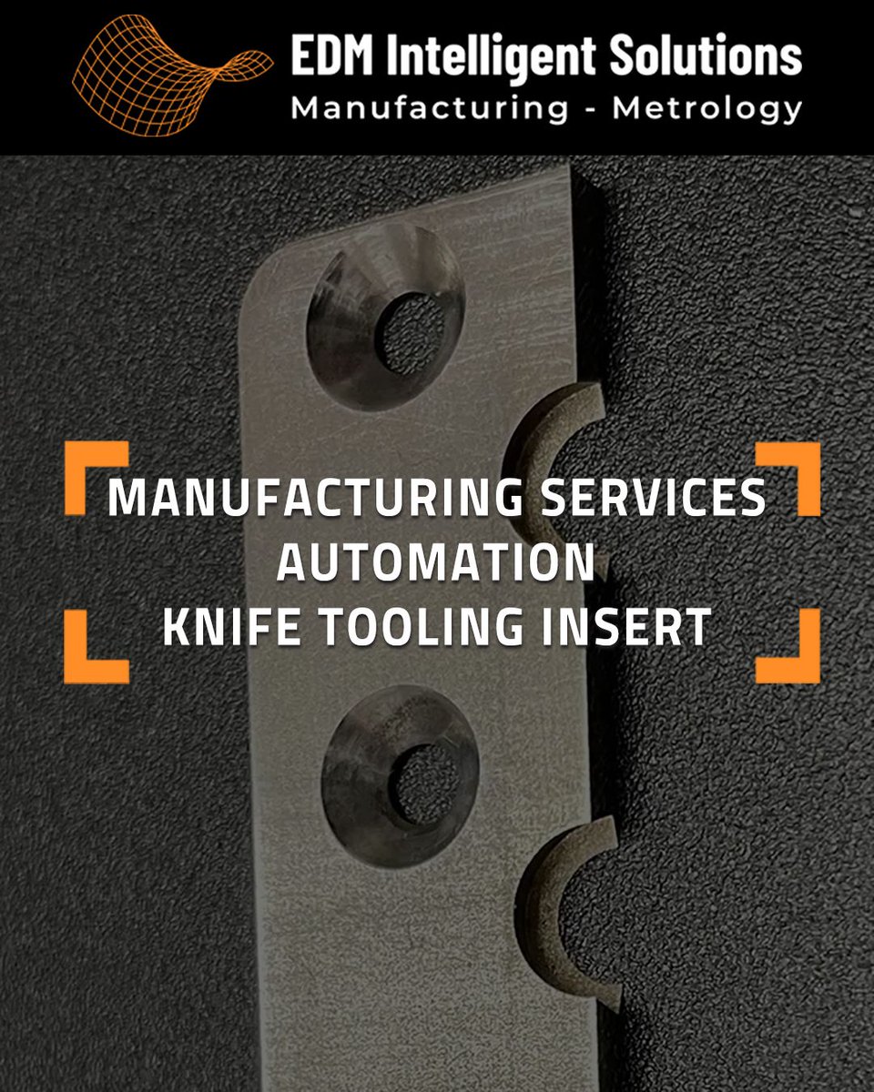 EDMIntSolutions's tweet photo. This Knife Tooling Insert for an automated assembly is engineered for extreme durability and tight tolerances.

🔸 Hardened Tool Steel
🔸 Wire &amp; Sinker EDM + Precision Grinding
🔸 Tolerances of ±0.0002”
🔸 Verified by in-house 3D Metrology

https://t.co/rGJrdwE2Da https://t.co/UrXTSI3tyR