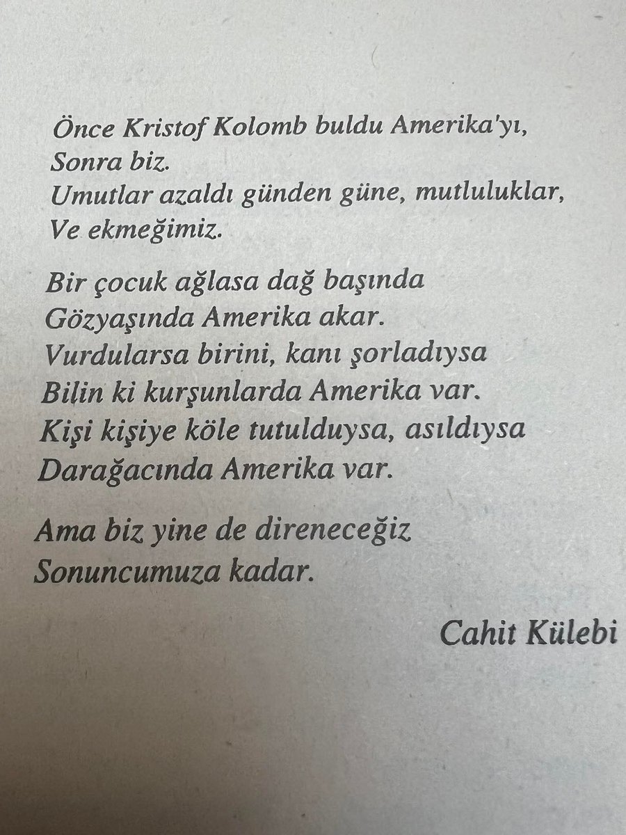 A.B.D. var oldukça,her zaman güncel şiir.