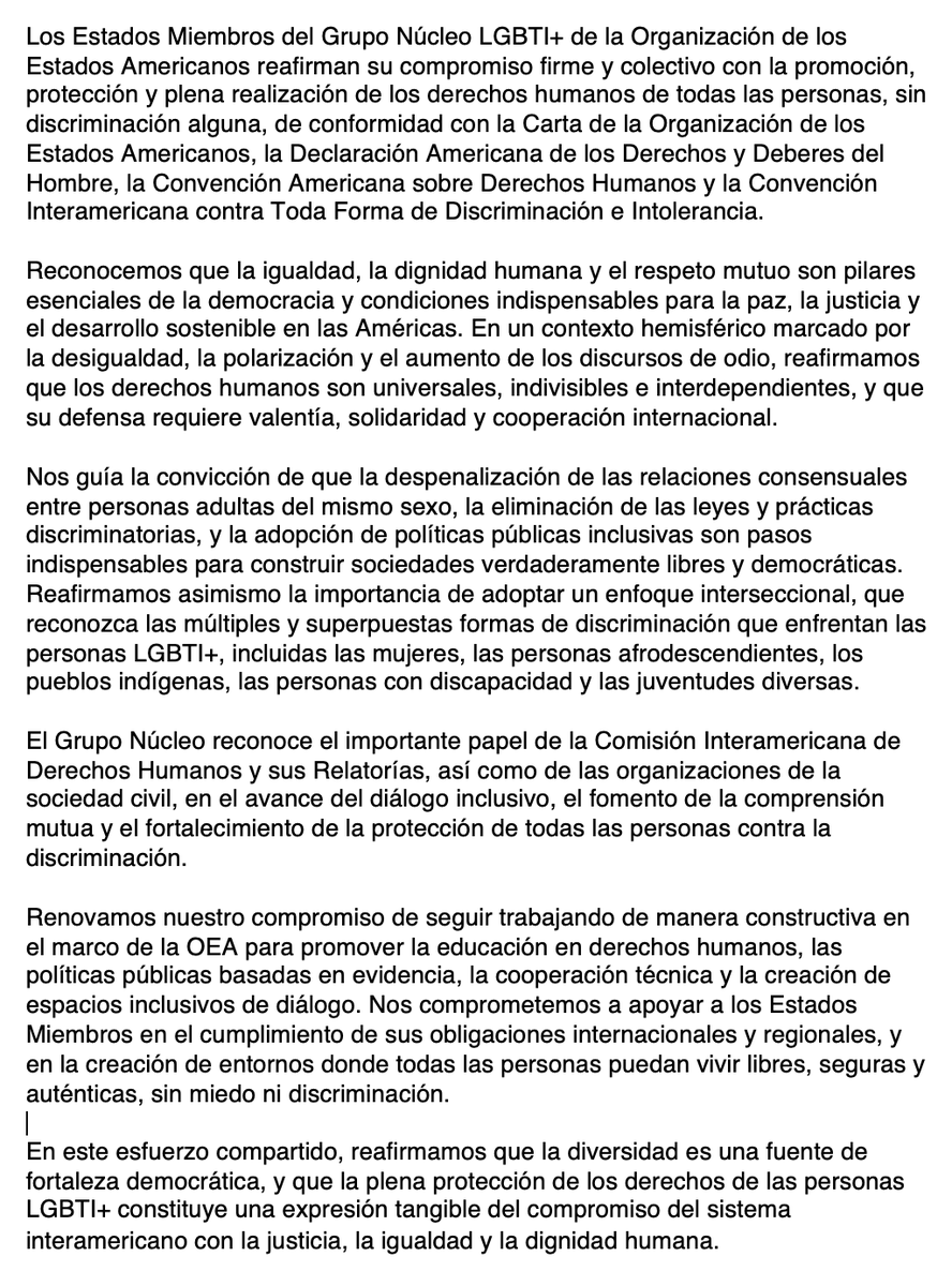 javiparada's tweet photo. Los DD.HH. como política de Estado, por Tomás Pascual Ricke. Lo que denuncia esta carta es grave, "Chile no adhirió a la declaración del grupo que integra en esa Organización y que promueve la protección de los derechos de las personas LGBTIQ+", más si se lee la declaración. https://t.co/ISWg897wPG
