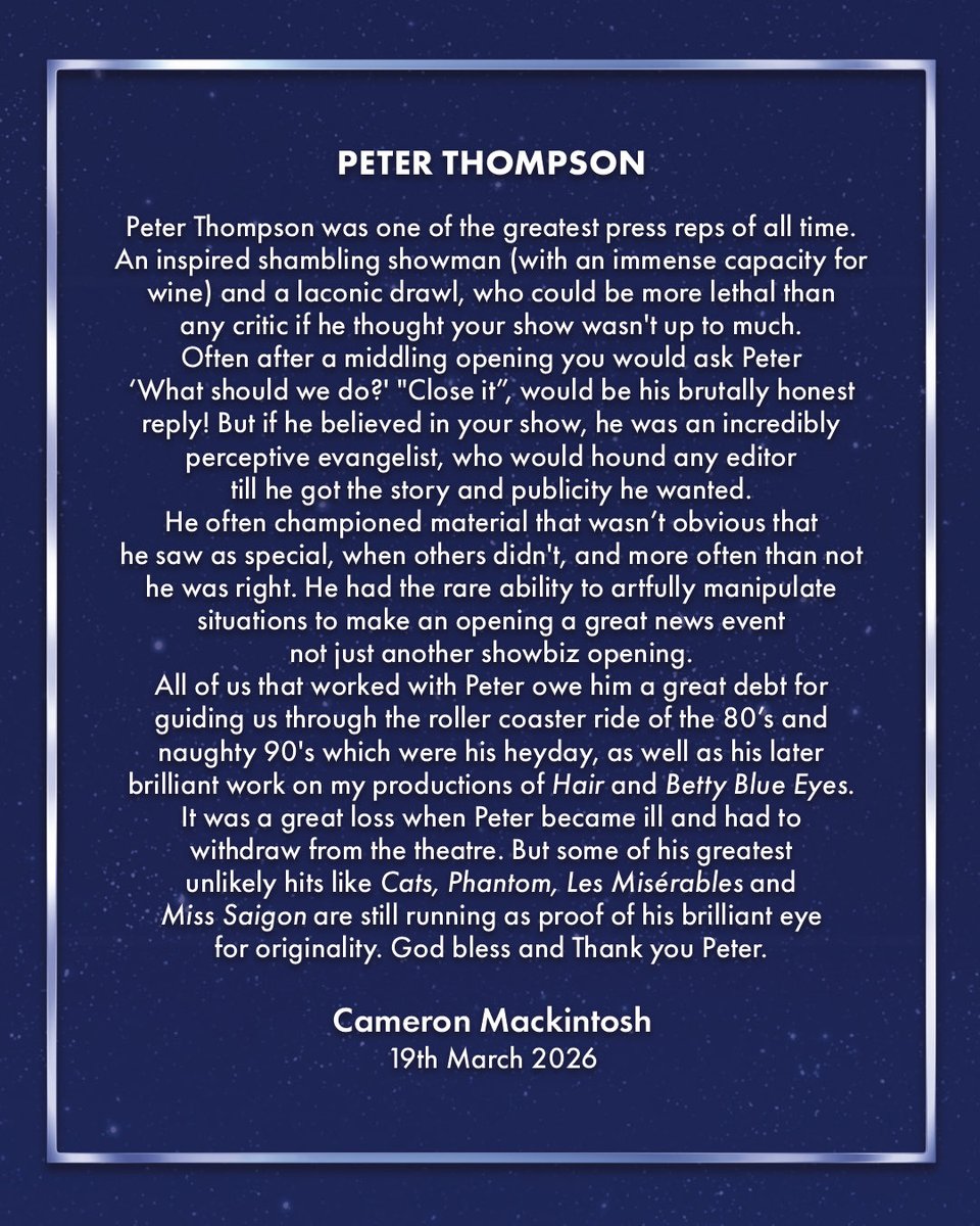 CameronMackintoshLtd tweet media