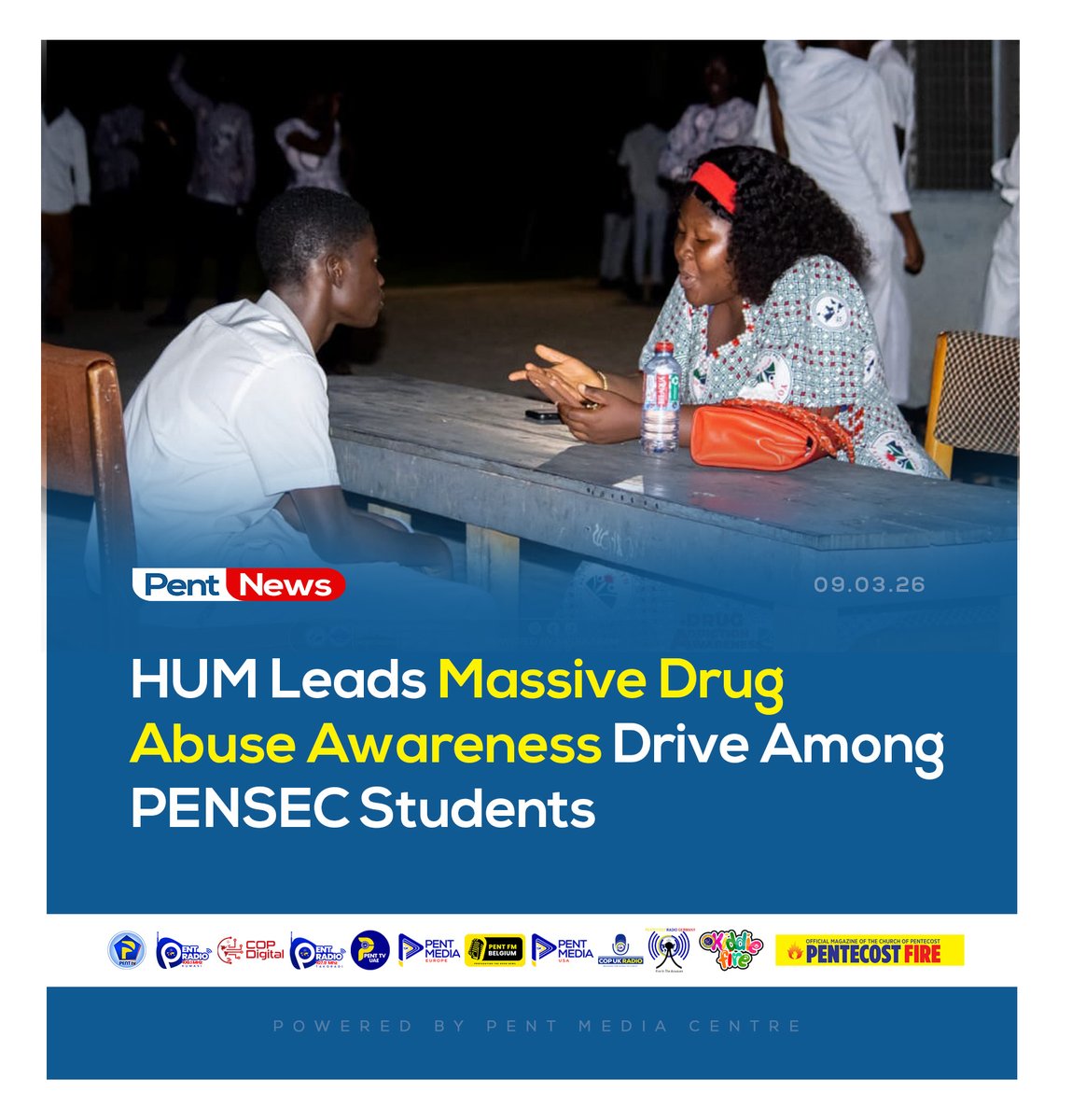 thecophq's tweet photo. The Koforidua Sector of Home and Urban Missions, a ministry of The Church of Pentecost, has intensified its commitment to youth empowerment by organising a drug addiction awareness campaign at Pentecost Senior High School in Koforidua.

🌐 | Read more: https://t.co/7ClnUfptRy

#PentNews | #HUM | #Koforidua | #Penttvgh