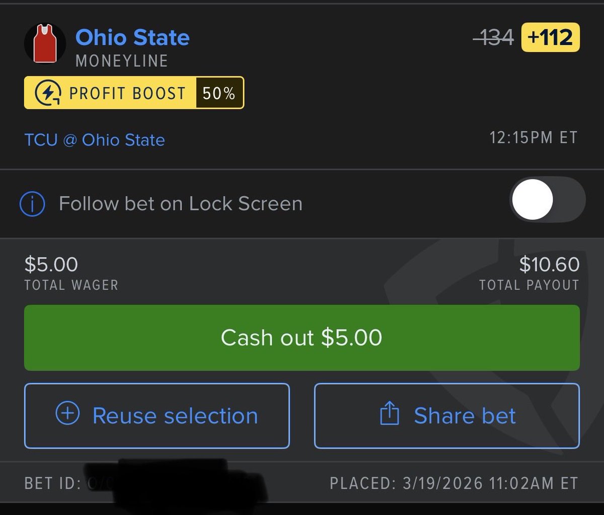 BlobsBets's tweet photo. @FDSportsbook @FanDuel Let’s start the day off with a winner! https://t.co/MBeSG8aGD1