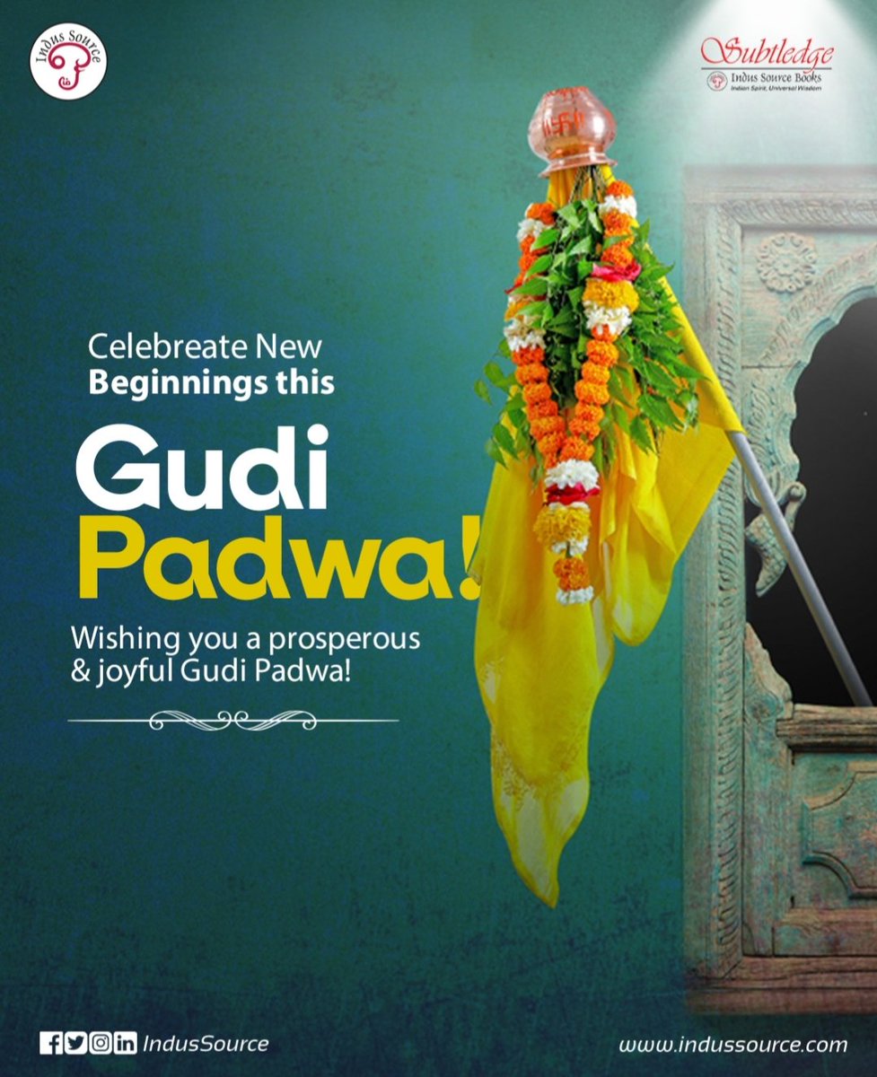 🌸 New beginnings, fresh stories! 📚✨
This Gudi Padwa, turn a new page and gift yourself the joy of reading.

#GudiPadwa #NewYear #BookLovers #Reading