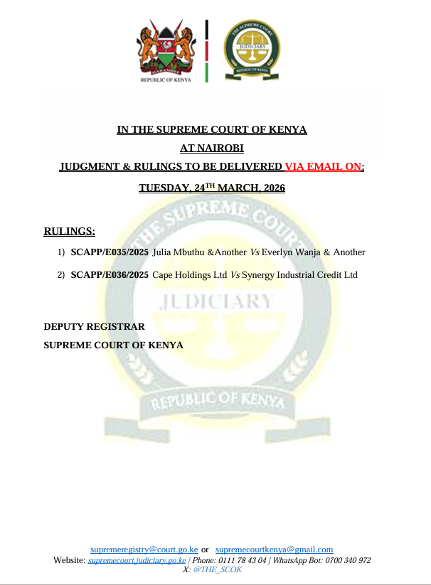 THE SUPREME COURT OF KENYA tweet media