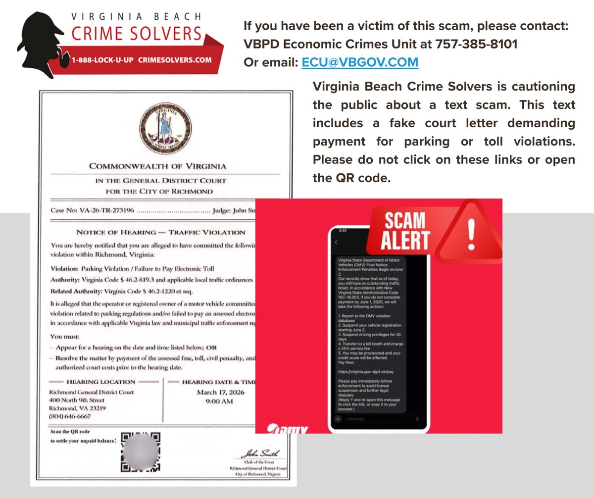 Virginia Beach Police Department tweet media