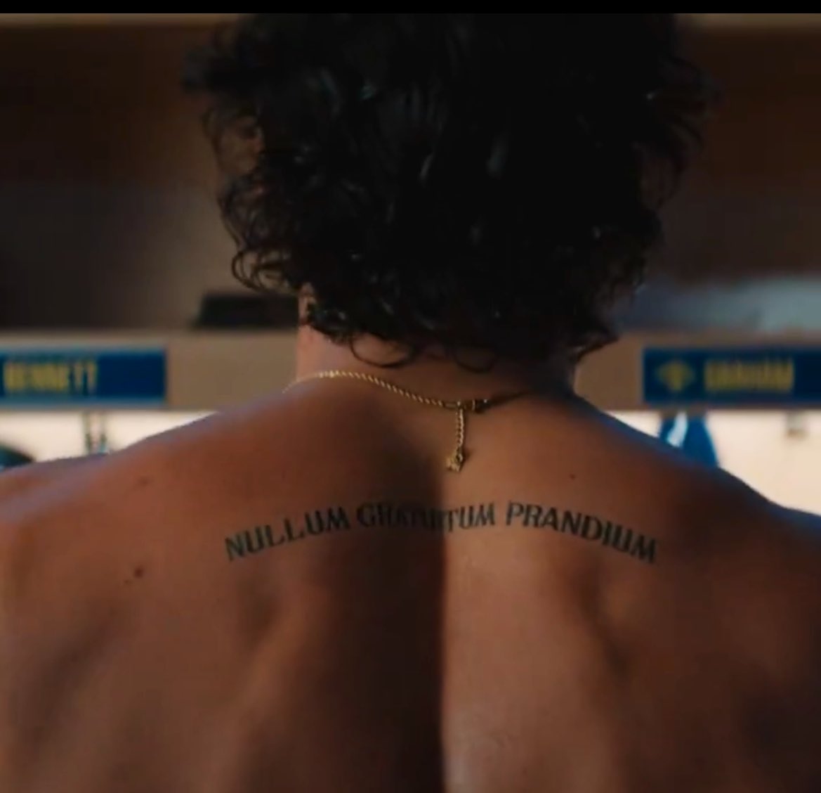 A COSTAS ESTRALANDO DE MUSCULOS E ESSA TATUAGEM FOI A COISA MAIS PUTIFERA QUE PODIAM FAZER COM O GARRETT