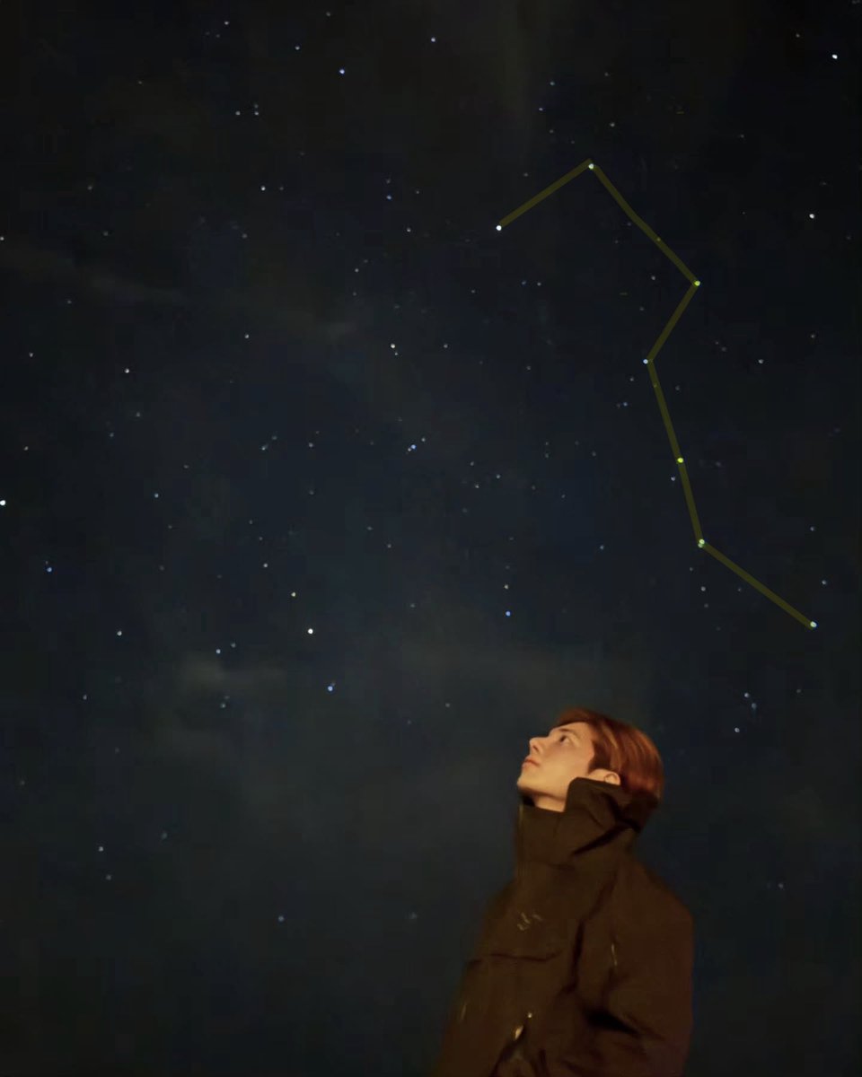 근데 어떻게 태현이 위로 이렇게 정확하게 북두칠성이 보이지? 선택받은 아이같다