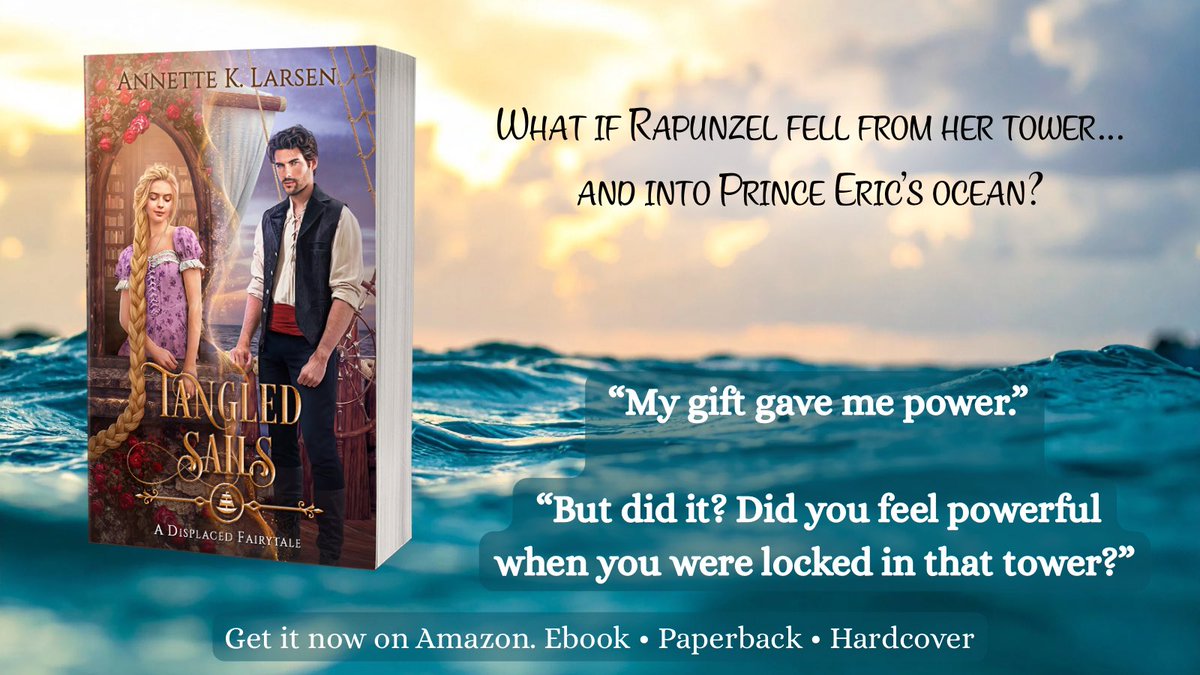 If you missed it—my newest fairytale-inspired romance Tangled Sails released last week!
A Little Mermaid + Rapunzel inspired adventure with magic, secrets, and romance.
Grab it here → a.co/d/08byOpaI