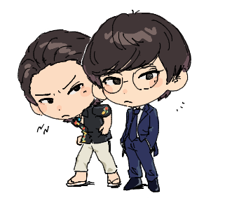 「最近ガチで好きなふたり 宇田川さんと力也」|ばわこのイラスト