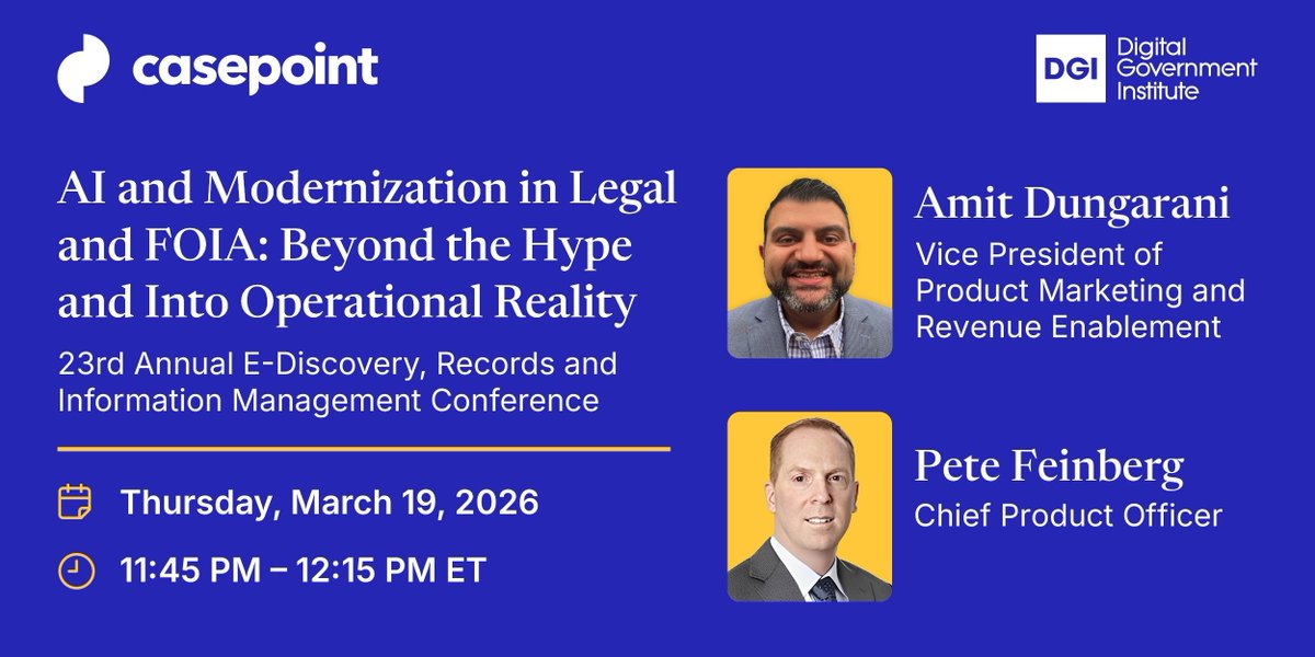 Casepoint tweet media