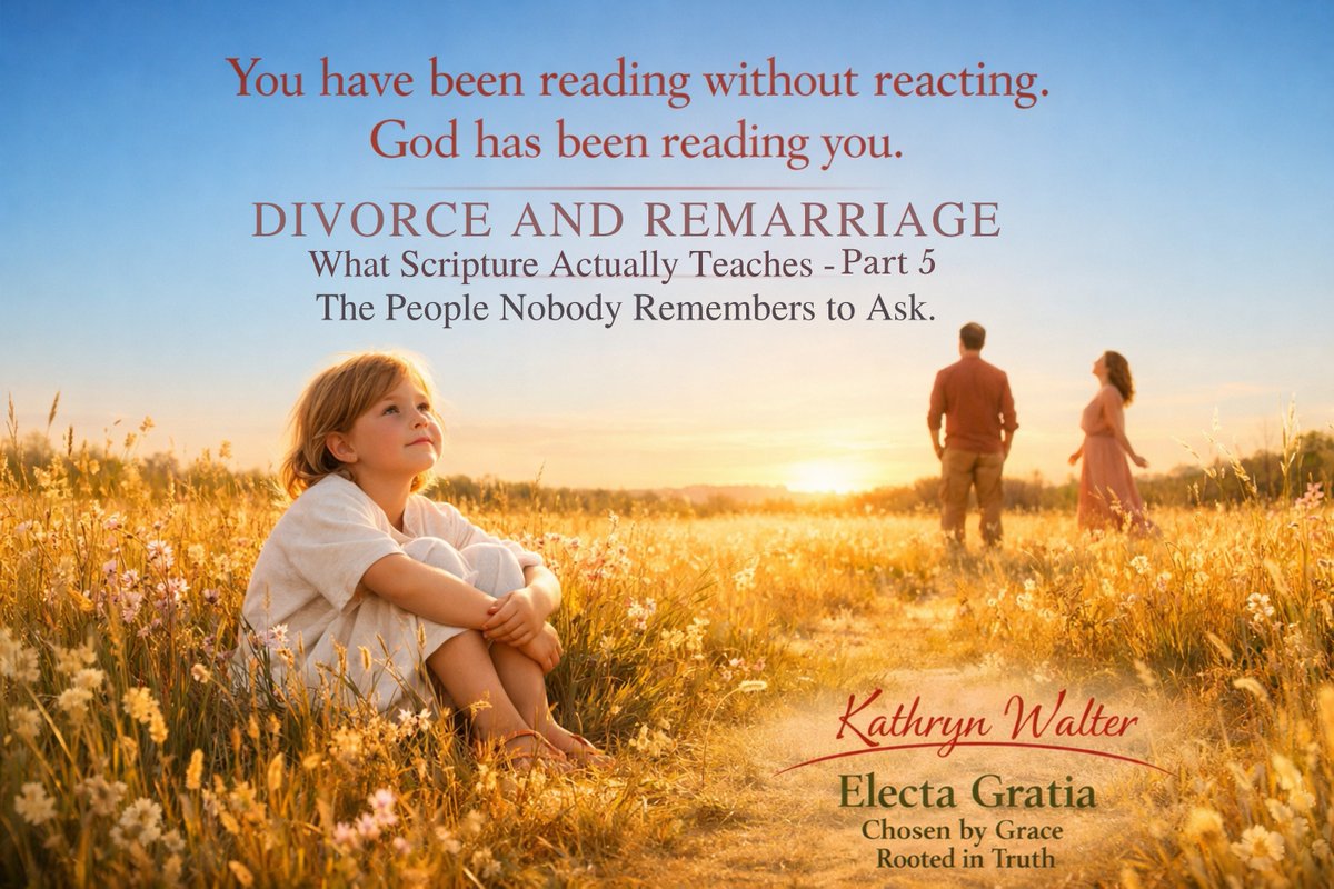 Some people appear in every divorce conversation but are never actually heard.

The children who woke up one day and their world had been rearranged without anyone asking them.

The person whose pattern of broken marriages the church blesses without honest engagement.

The one