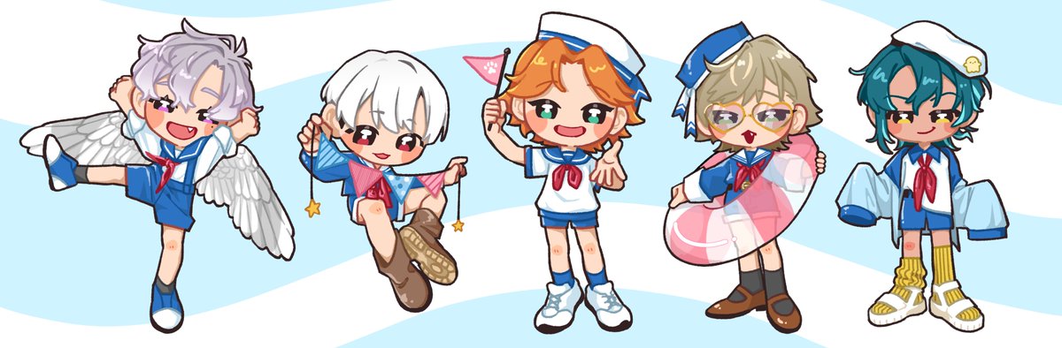 #阿萬人迷 #No萬here
看了pokopia的水手服之後就好想看全員都水手服一下