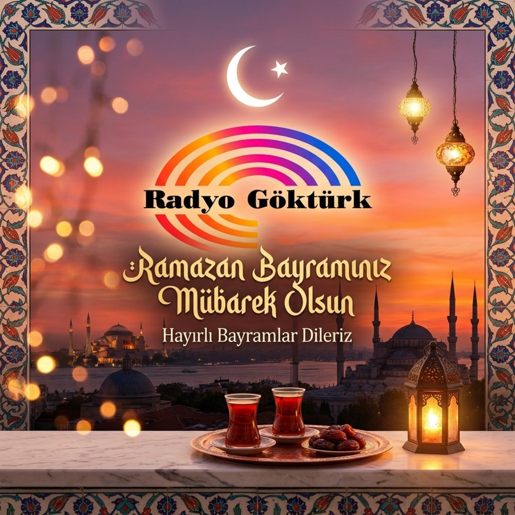 RadyoGokturk's tweet photo. Ramazan Bayramı'nın sağlık, huzur, mutluluk getirmesini dileriz. 📻🎙️ https://t.co/ZQIMPDUQ77