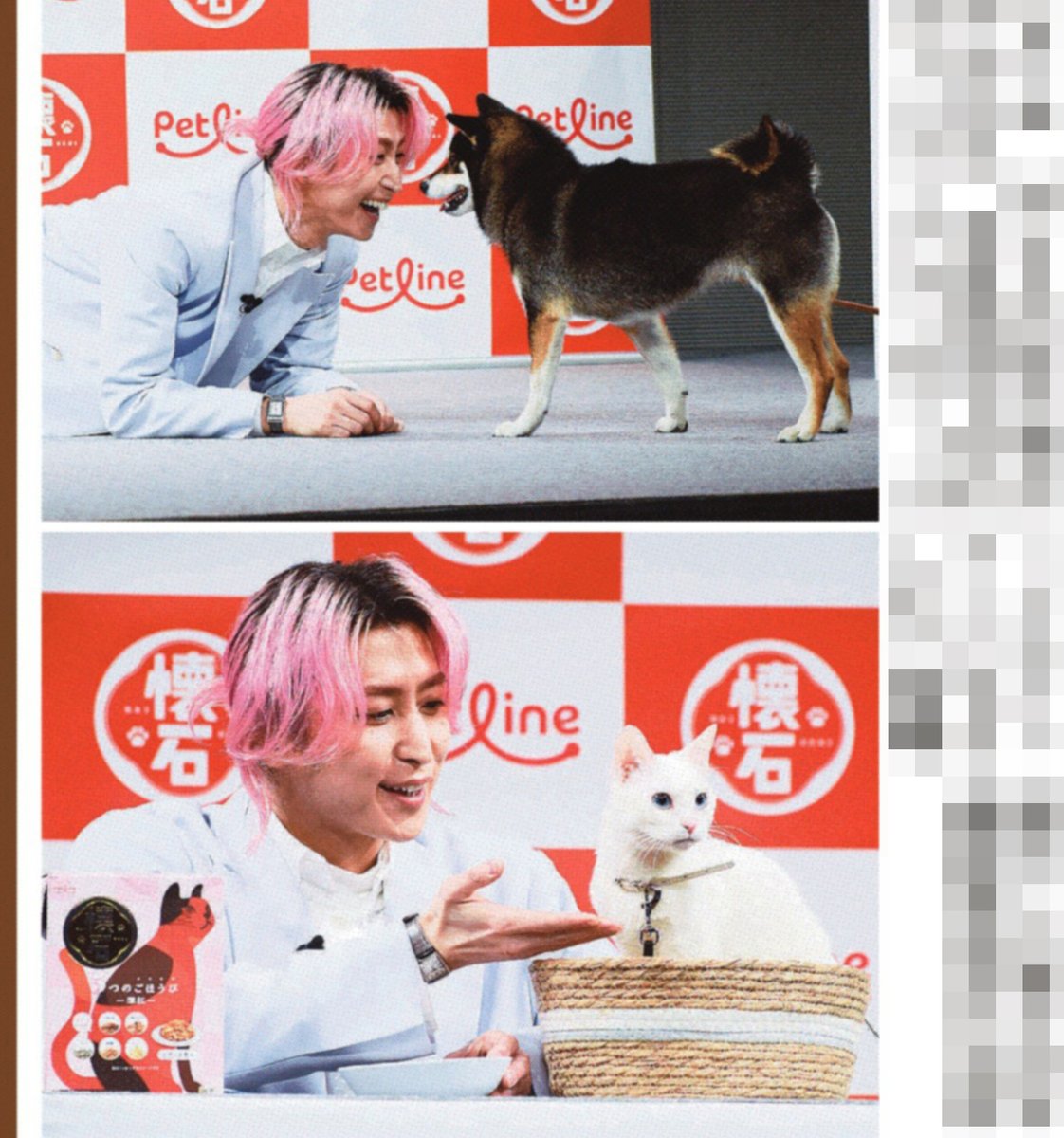 🐶🐱サンスポ芸能面🐶🐱 ╭━━━━╮ メロメロ～ ╰━v