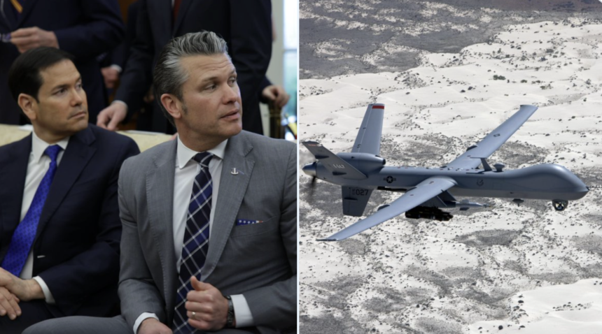 LawOfTruth_'s tweet photo. 🇺🇸 | U.S. officials detected unidentified drones over Fort McNair, home to Secretaries **Marco Rubio and Pete Hegseth. Authorities are investigating the origin and purpose of the UAVs while tightening security around the military base and residential areas.

 #FortMcNair #Drones https://t.co/uH9PKrWIKK