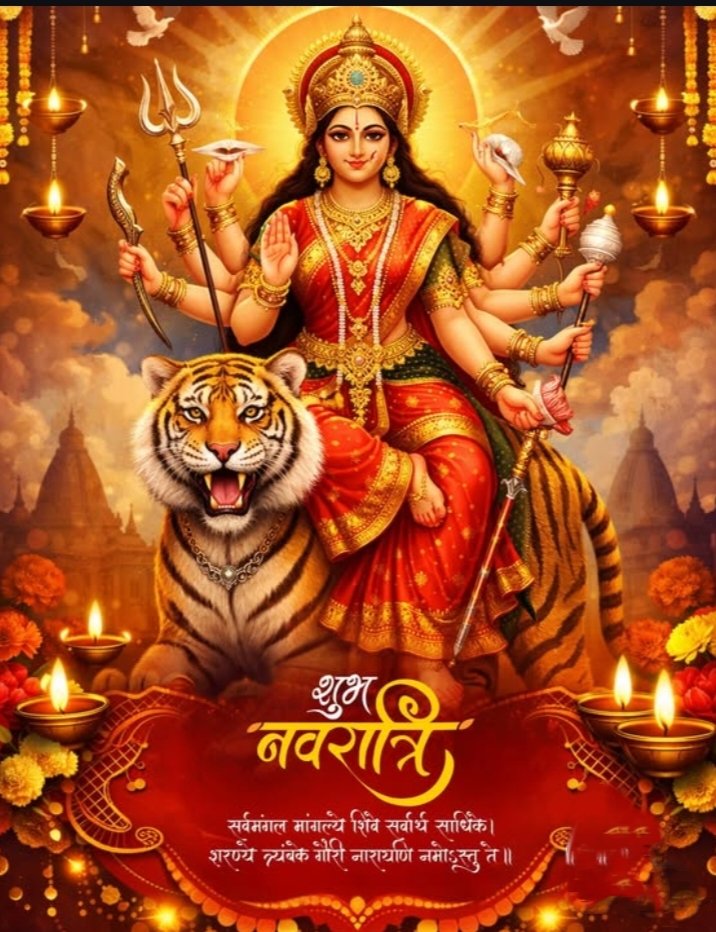 deepikagupta_22's tweet photo. या देवी सर्वभूतेषु शक्ति-रूपेण संस्थिता।
नमस्तस्यै नमस्तस्यै नमस्तस्यै नमो नमः॥
आप सभी को चैत्र नवरात्रि की हार्दिक शुभकामनाएं...🙏🚩 https://t.co/xJM7px1SXc
