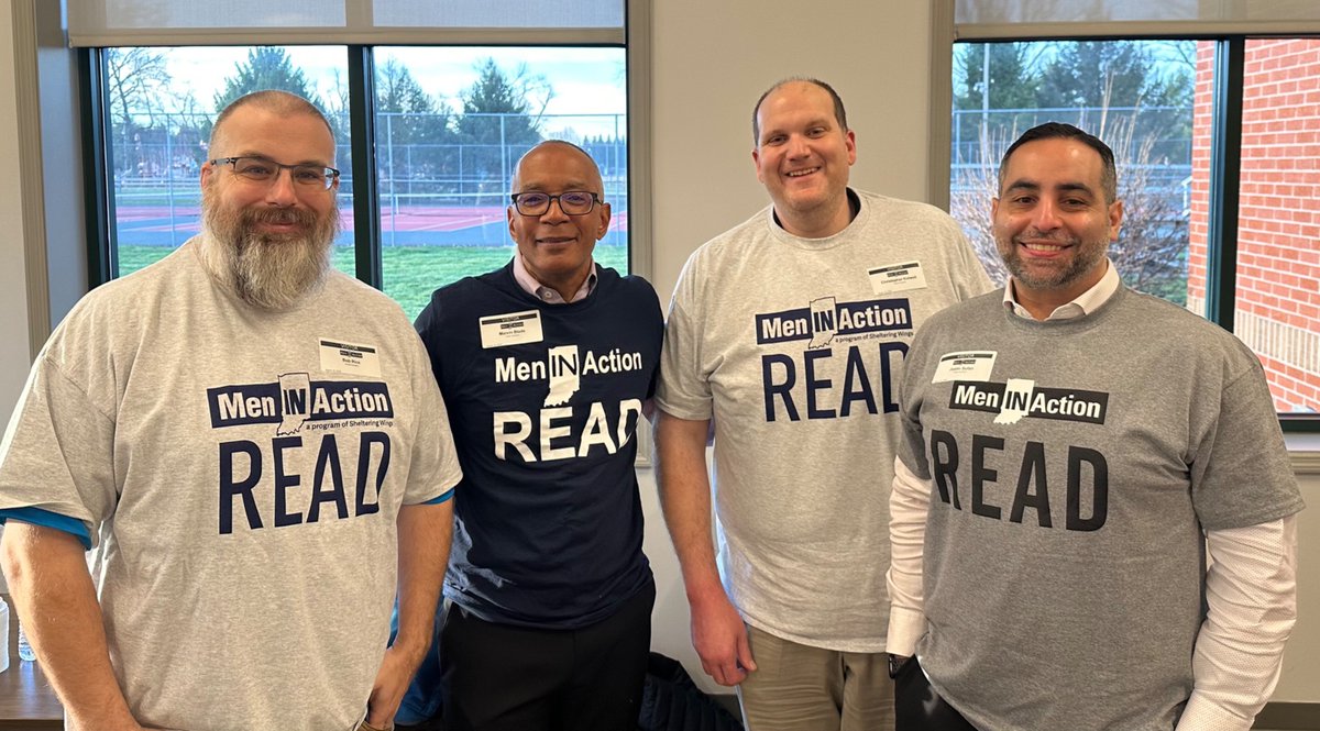 I had a wonderful opportunity to read to first graders today at Van Buren Elementary School in Plainfield with “Men IN Action READ” an initiative sponsored by Sheltering Wings. Over 450 men across Hendricks County participated including my Duke Energy colleagues.
