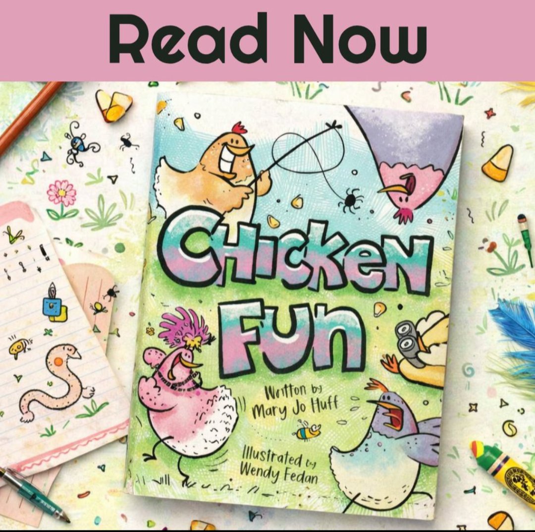 AuthorElla1's tweet photo. @FutureFantasy5 @JudyandKeith Dive into the Chaos of Chicken Fun by Mary Jo Huff - Children’s Picture Book
🔗https://t.co/IBrIbzuMez
@RABTBookTours #booksforkids #picturebooks #RABTBookTours #ChickenFun #MaryJoHuff #ChildrensBook https://t.co/4lUQS37zTu