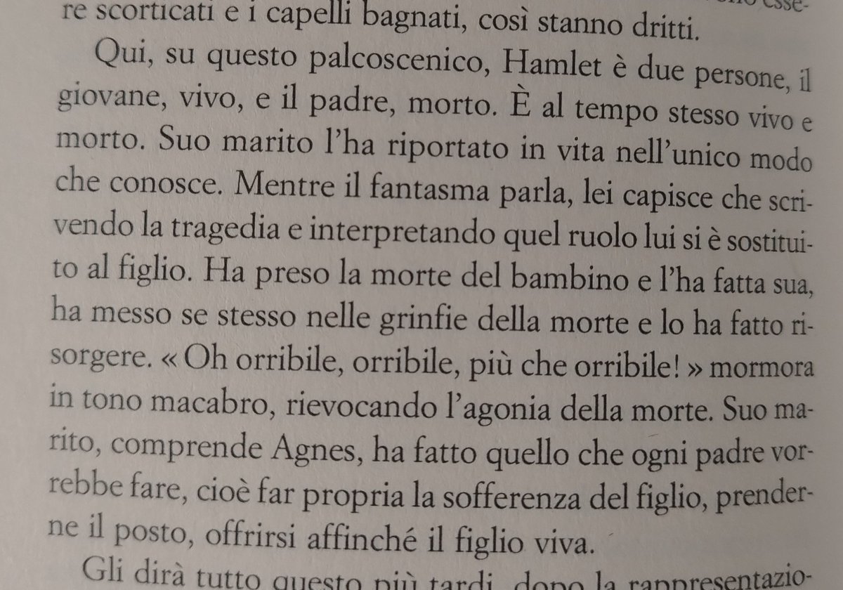 Di padri e letteratura... #pensieri

"Suo marito, comprende Agnes, ha fatto quello che ogni padre vorrebbe fare, cioè fare propria la sofferenza del figlio, prenderne il posto, offrirsi affinché il figlio viva". (M. O'Farrell, Nel nome del figlio. Hamnet).