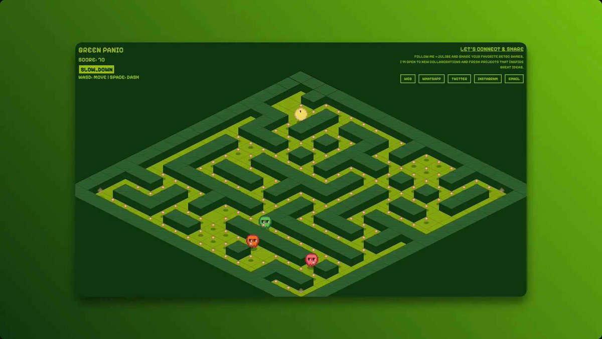 Julibe's tweet photo. Hey guys, remember Pac-Man? 🟩👾
Back in 2012I tried to recreate that in a Game Boy vibe… 
I wildly underestimated it 💣 but hey,  my coding skils leveled  up !🕹️

https://t.co/adhwLjUSjV

#PacMan #RetroGaming #GameBoy #RetroCode https://t.co/GxlGSTJNxx