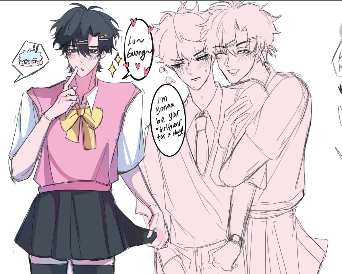 he is up to something