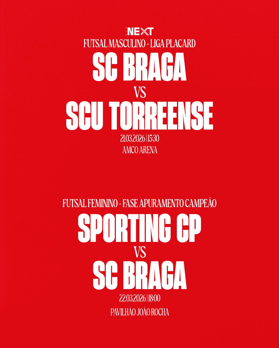 SC Braga - Modalidades tweet media