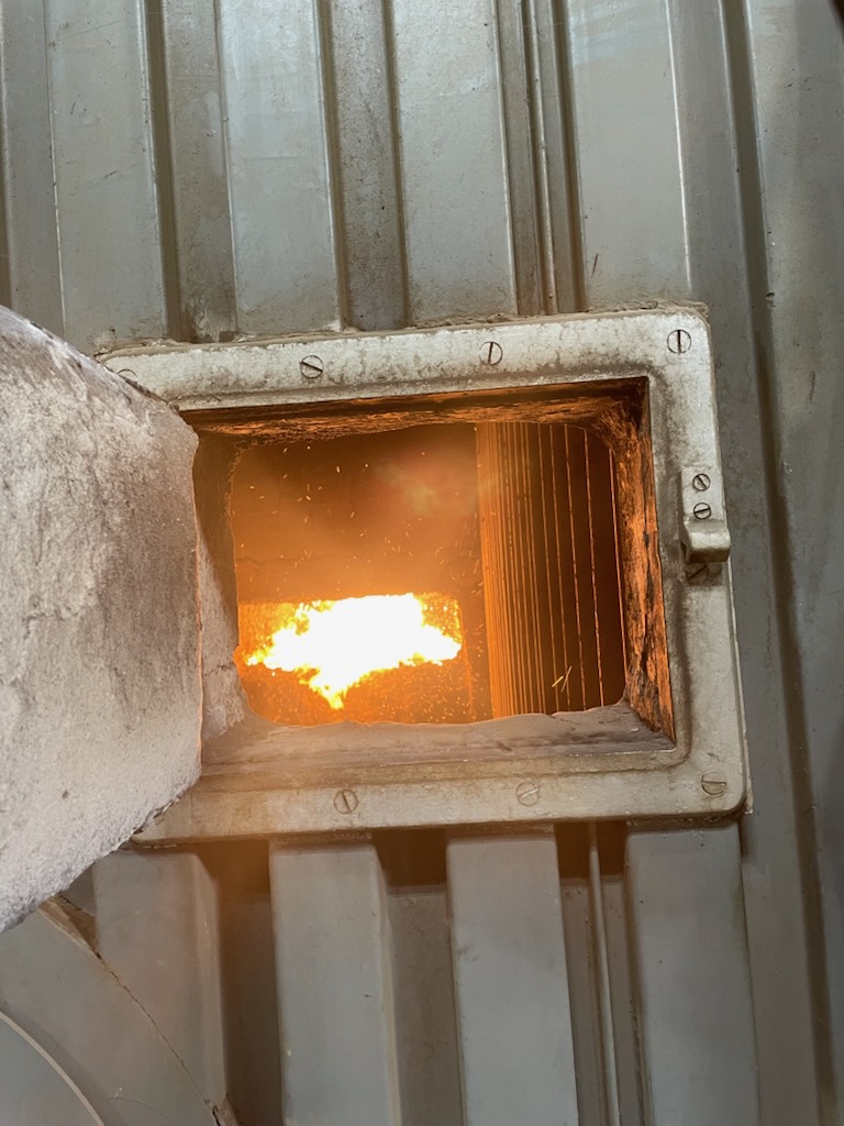 Getting this Wood Fired Boiler going!